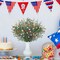 4th of July Artificial Red White Blue Flowers – 2 Bundles, 19.7 Inch Patriotic Silk Daisy Wildflowers for Independence Day, Memorial Day, Party & Indoor Home Table Décor